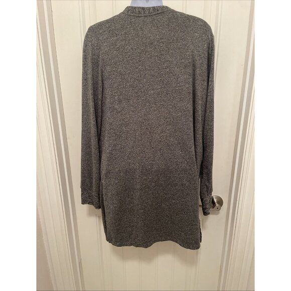 Cuddl Duds Cardigan Sweater Women’s Size M Gray Black PepperComfy Casual Leisure - Picture 8 of 16